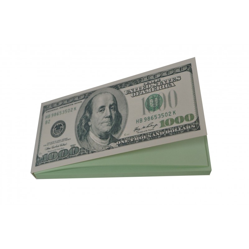 $1000 USD Dollar Bill Novelty Writing Memo Note Pad Book 